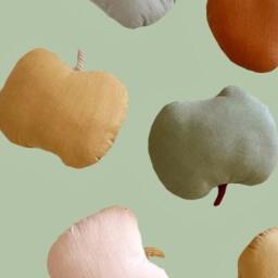 Fruit Cushion-Apple Cushion-Pear Cushion-Decor Cushion-Handmade Cushion-Kids Pillow-Nursery Decoration-Kids Room Decoration - thumbnail 3