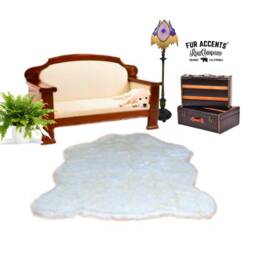 Faux Fur Pelt Rug - Plush Chubby Bear Skin Throw, Usa Made - thumbnail 1