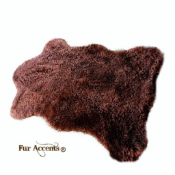 Faux Fur Pelt Rug - Plush Chubby Bear Skin Throw, Usa Made - thumbnail 2