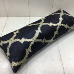 Handwoven Silk Ikat Lumbar Pillow Cover, Decorative Cushion - 10x24 - thumbnail 4