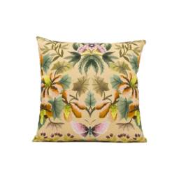 Designers Guild - Ikebana Damask Coral Painterly Kaleidoscopic Floral Cushion Cover Handmade Throw Pillow Designer Home D??cor - thumbnail 2