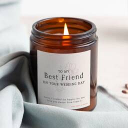 Personalized Wedding Candle Gift - To My Best Friend, Soy Wax