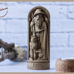 Odin, Wotan, Allfather, Norse Pagan God Statue, For Asatru Altar Kit & Heathen Ritual - thumbnail 3