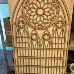 Laser Cut Mdf Church Window Wall Art Grand Lattice Prayer Arch, 2x4 Ft - thumbnail 4