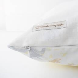 Laura Ashley Yellow Floral Cushion Handmade Apple Blossom With Zip Closure - thumbnail 4