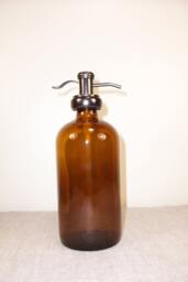 Glass 32 Ounce Oz Soap Dispenser Bathroom Kitchen Pump Brown Jar Bottle Metal Shampoo Spray Refillable Container Reuse Liquid Storage Amber