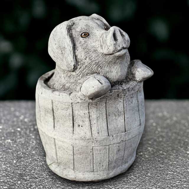 Concrete Pig Sculpture Stone Figurine Cement Farm Animal Statue Handmade Decoration Front Door Ornament Lover Gift Garden Decor - image 1