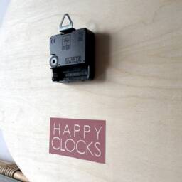 Geometric Hexagon Wall Clock Modern Dusty Rose Wood Art - thumbnail 4