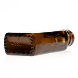 Refillable Brown Glass Soap Dispenser Bottles - Flat Rectangular Shape Black Lock Up Pump On Trend Bathroom/Home Accessory Sold Empty - thumbnail 2
