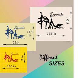 In-Style Decals Wall Vinyl Decal Home Decor Art Sticker Gymnastics Girls Gymnast Sports Nursery Kids Room Removable Stylish Mural Design 315 - thumbnail 3