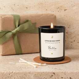 Love Beyond Words Pet Memorial Candle Gift, Personalised Dog Cat Loss Remembrance Keepsake - thumbnail 3