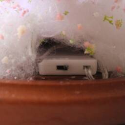Led Miniature Circus Bear Diorama Fantasy Glass Dome - thumbnail 4