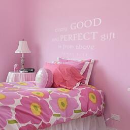 Every Good & Perfect Gift Wall Decal - Baby Nursery Quote Christian Scripture Bible Verse For Nurser- 054 - thumbnail 2