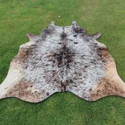 Real Cow Skin Rug Brown & White-Luxury Leather Cowhide For Western Home Decor-Brazilian Floor Area Rug-Exclusive Large - thumbnail 3