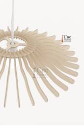 Paris Pendant Lamp Template - Minimalist Wooden Light Design For Laser & Cnc Cutting Projects - thumbnail 1