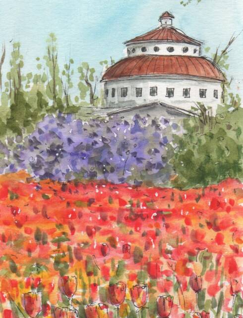 Cincinnati Zoo Reptile House Watercolor Print, Cincinnati, Ohio - image 1