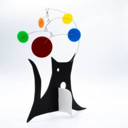 Abstract Cat Stabile Art Sculpture Modern Kinetic Mobile - thumbnail 3