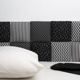 Upholstered Soft Wall Panels, Padded Boards in Different Colors, Bed Head Fabric Tiles, Single Twin Xl Double Full Queen King Headboard - thumbnail 2