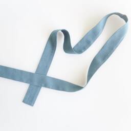 Linen Curtain Belt Made From Heavy Linen - 280 G/M2/ in Dusty Blue - thumbnail 2