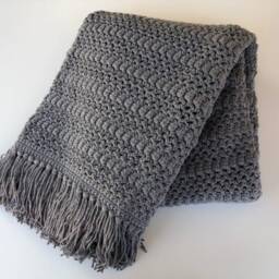 Made-To-Order Crochet Blanket Soft Blanket, Acrylic Afghan, Custom Colors & Sizes - thumbnail 3