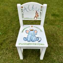 Personalized Boy's Chair - Hand-Painted Children's Gift - thumbnail 4