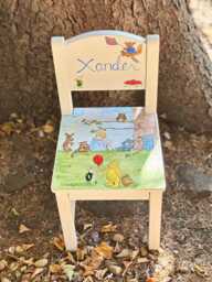 Personalized Boy's Chair - Hand-Painted Children's Gift - thumbnail 1