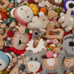stroller Chain Owl Babies Wool Felt Baby Carriage Play Buggy Toy Pendant Accessories - thumbnail 4
