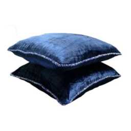 "Throw Pillow For Bed Navy Blue Decorative 24""x24""/26""x26" - thumbnail 1