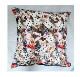 Great Fun Designer Cushion Cover With 3D Playing Cards Fits 18