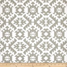 Pillows Cover Custom - Dusty Ice Blue Spa White Ash Smoke Milky Gray Grey Modern Geometric Tribal Quatrefoil 18x18, 16x16 - thumbnail 3