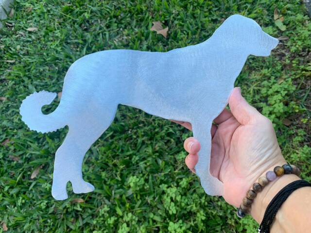 Anatolian Shepherd, Dog Christmas Tree Topper, Wreath Decoration, Wall Art, Plant Stake, Pet Memorial, Aluminum, Lover Gift, Working - image 1