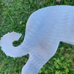 Anatolian Shepherd, Dog Christmas Tree Topper, Wreath Decoration, Wall Art, Plant Stake, Pet Memorial, Aluminum, Lover Gift, Working - thumbnail 3