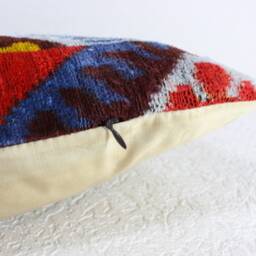 Ikat Velvet Throw Pillow - thumbnail 4