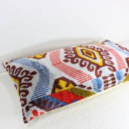 Ikat Velvet Throw Pillow - thumbnail 3