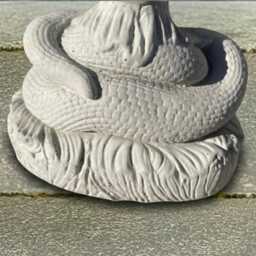 Handmade King Cobra Sculpture Concrete Snake Statue Exotic Reptile Ornament Garden Decor Outdoor Figurine Stone Lover Gift - thumbnail 4