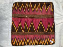 Seat Of 4 Pieces Vintage Scatter Cushions, Multicolor Natural Dyes Flat Cushions 40x40cm