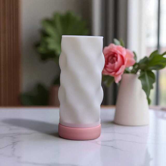 Modern Usb Bedside Lamp Custom Color Base, White Shade - image 1