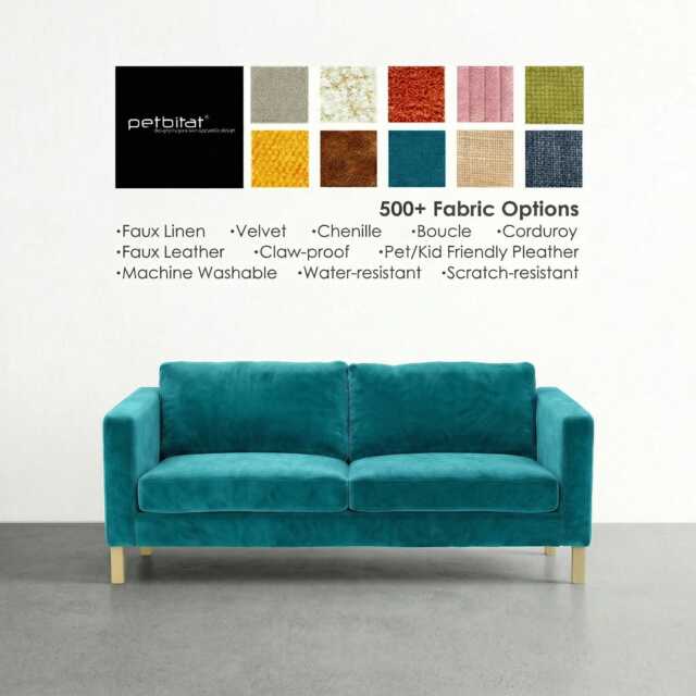 Karlstad 3 Seat Sofa Cover, Replacement Slipcover, Custom Made - image 1