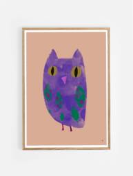 Owl/ Poster/ Artprint/ Print/ Gift/ Wall Decoration/ Wallart/ Illustration/ Graphics/ Living Room/ Interior/ Boho/ Hygge/ - thumbnail 1