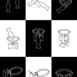 Poster For Living Room, Office, Studio, Bedroom-User Manual Binding Of The Bow Tie. Black & White Design - thumbnail 2