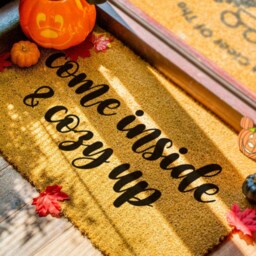 Come in & Cozy Up Doormat - Autumn Porch Decor Fall Home New Door Mat Decorations - thumbnail 2