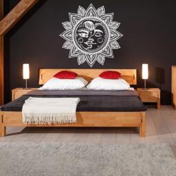 Wall Decals Sun & Moon Crescent Ethnic Dual Symbol Night Decal Vinyl Sticker Home Decor Art Mural Ms614 - thumbnail 1