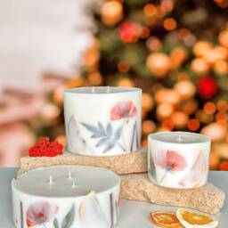 xl Large 3 Wick Candle, Christmas Candle Gift, Festive Spice Scent, Festive Gift Idea For Her, Holiday - thumbnail 2