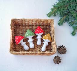 Mushroom Baby First Toy, Woodland Shower Gift Idea, Toadstool Nursery Decor, Welcome