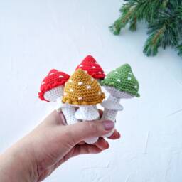 Mushroom Baby First Toy, Woodland Shower Gift Idea, Toadstool Nursery Decor, Welcome - thumbnail 2