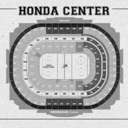 Vintage Honda Center Anaheim Ducks Line Drawing Art Print - thumbnail 2