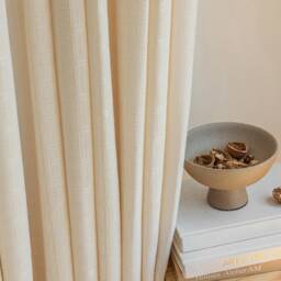 Yash Sheer Curtain, Natural Custom Curtain Panel, Livingroom Door Extra Long 1Pc - thumbnail 3