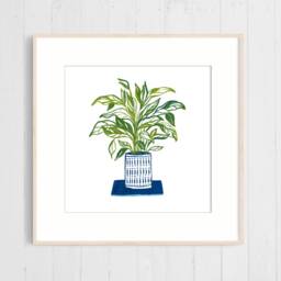 Art Print Of An Original Illustration A Pepper Plant, Wall Art, Plant Illustration, Gouache Painting - thumbnail 2