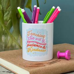 The Art Of Teaching Pencil Pot For Teacher - Teachers Gift Ceramic Pen Desk Tidy Marking Like A Boss Thank You Gift - thumbnail 3