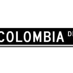 Colombia Sign, Wall Decor, Souvenir, Keepsake, Gift, Columbia Custom Street Quality Metal Sign - thumbnail 2